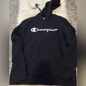 Navy blue Champion hoodie
